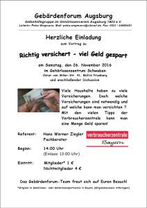 Programm: Richtig versichert - viel Geld gespart