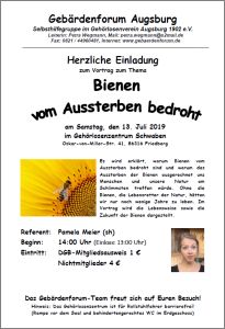 2019 07 13 Bienen vom Aussterben bedroht